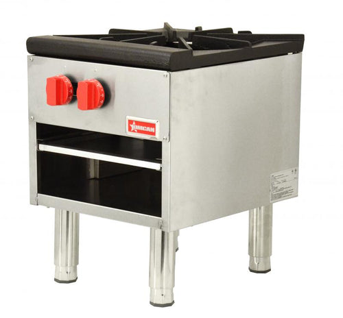 Omcan CE-CN-0533-S Single Burner Stock Pot Range 100,000 BTU – Natural Gas with LP Conversion Kit