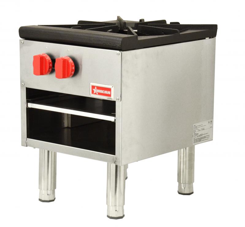Omcan CE-CN-0533-S Single Burner Stock Pot Range 100,000 BTU – Natural Gas with LP Conversion Kit