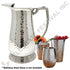 48 oz stainless steel pitcher with mirror finish and curved spout