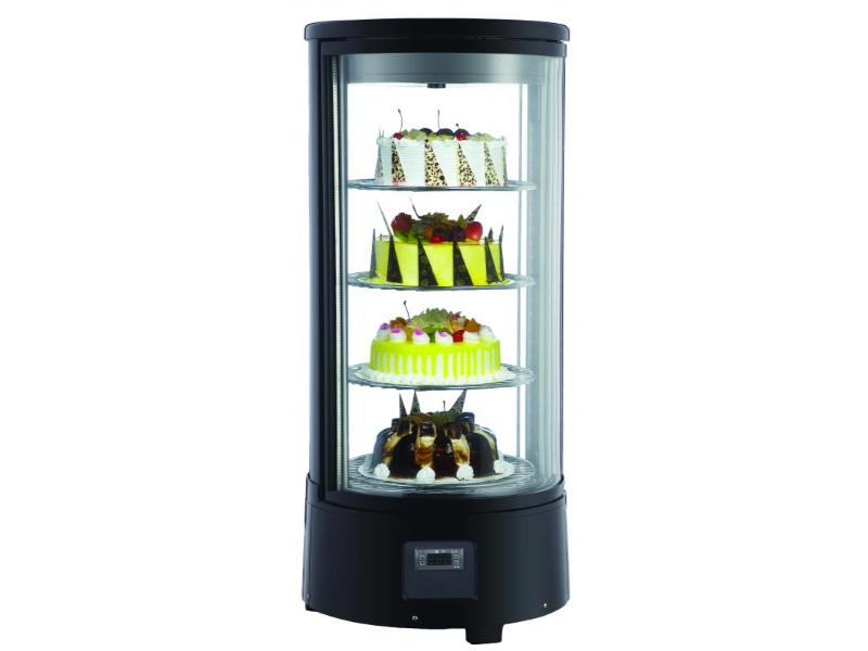 Omcan RS-CN-0072-R 18″ Countertop Cylindrical Refrigerated Showcase with 2.54 cu.ft/72 L capacity