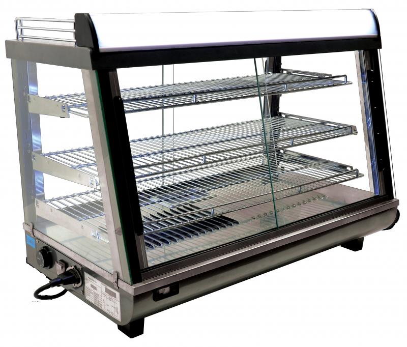 Omcan DW-CN-0136 35-inch Display Warmer with 136 L Capacity and Front and Back Doors