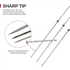 Mild Steel (Iron) BBQ SKEWERS - ROUND, Options 3,4,6,8 & 10 MM thickness with STOPPER