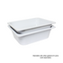 Thunder Group Melamine Western 1/2 100MM/ 4" DEEP MELAMINE GN PAN, Pack of 4