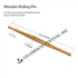 Wooden Belan - Regular, Hotel, Punjabi