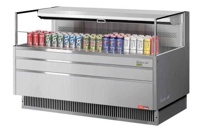 Turbo Air TOM-60L-UF-S-1S-N Horizontal Open Display Merchandiser, 8.0 cu. ft.