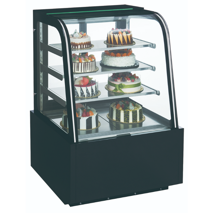 Dukers Cake Showcase Refrigerators DDM48R-CB Curved Glass 48″ Cake Showcase