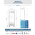 Dukers Reach-Ins Refrigerator D28F-GS1 Bottom Mount Glass Single Door Commercial Reach-in Freezer