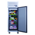 Dukers Reach-Ins Refrigerator D28AR Commercial Single Door Top Mount Refrigerator in Stainless Steel