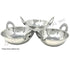 Stainless steel kadai set with multiple size options from 8 to 47 oz