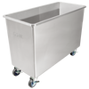 Commercial Stainless Steel Flour Bin with 2 Sliding Lids
