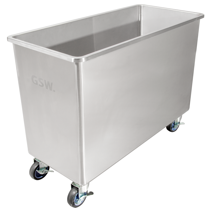 Commercial Stainless Steel Flour Bin with 2 Sliding Lids