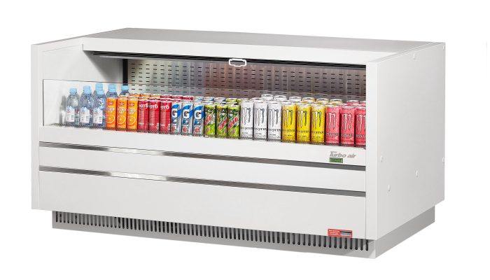 Turbo Air TOM-60UC-W(B)-N Drop-In Horizontal Open Display Case, 8.6 cu. ft.