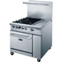 Dukers Range Ovens DCR36-4B12GM 36″ Gas Range with Four (4) Open Burners & 12″ Griddle