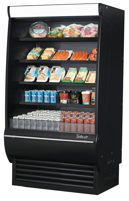 Turbo Air TOM-36DXB-SP(-A)-N Open Display Merchandiser , 17.1 cu. ft.