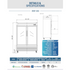 Dukers Reach-Ins Refrigerator D55F-GS2 Bottom Mount Glass 2-Door Commercial Reach-in Freezer