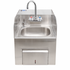 GSW Splash Guard Hand Sink with No Lead Faucet, Towel and Soap Dispenser