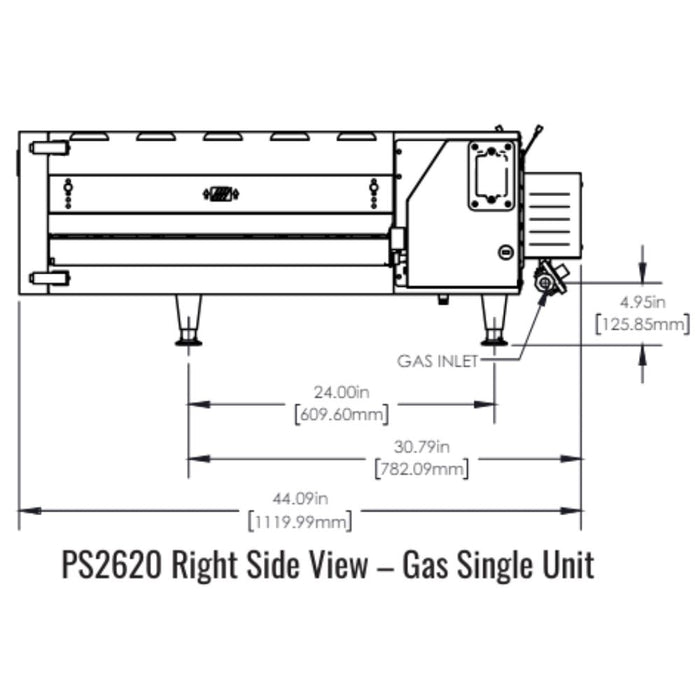 Middleby Marshall PS2620 Gas Countertop Conveyor Oven - Single/Double/Triple Stack Options Available