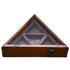Triangle Wooden Spice Box/ Masala Dabba / Organizer - 8", see Thru Lid and 4 Sections