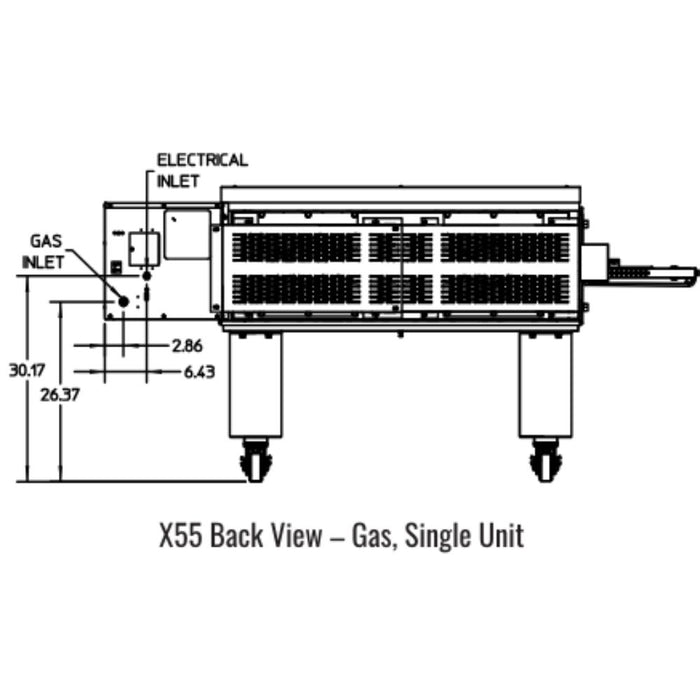 Middleby Marshall X55 X-Series Gas Conveyor Oven - Single/Double/Triple Stack options Available