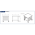 GSW 6 Pans Rack Work Top Cart