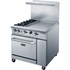 Dukers Range Ovens DCR36-2B24GM 36″ Gas Range with Two (2) Open Burners & 24″ Griddle