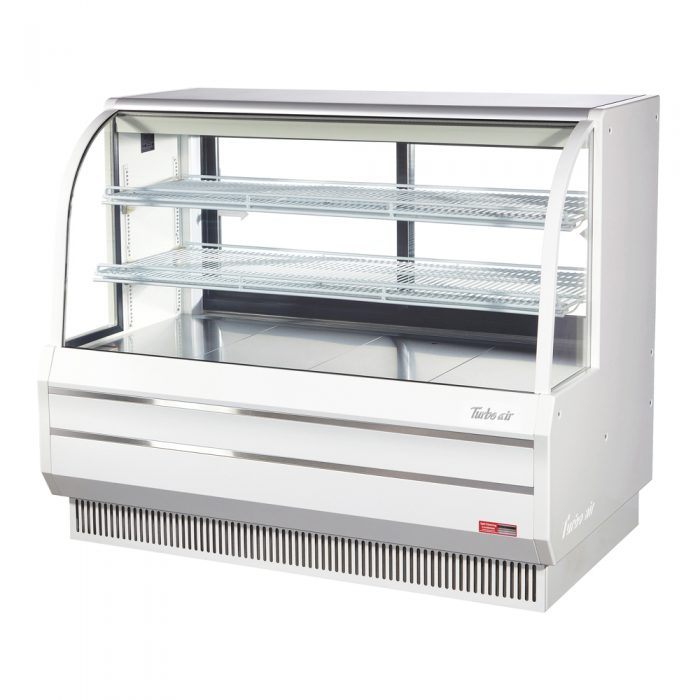 Turbo Air TCGB-60DR-W(B) Curved glass bakery case-dry, 19.4 cu.ft.