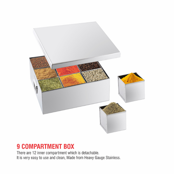 Masala Peti /Spice Box/Masala Dabba/Spice Box 9 containers