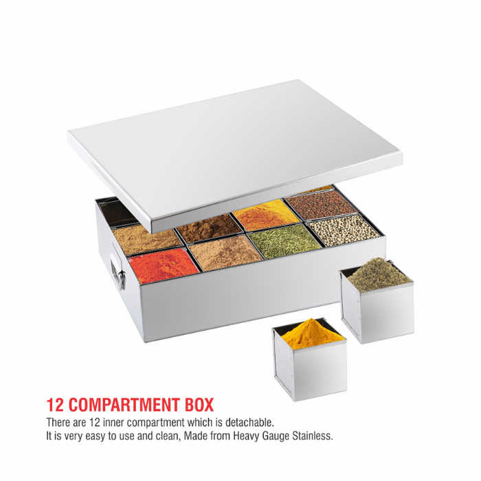 Organizer / Masala Peti /Spice Box/Masala Dabba/Spice Box 12 containers