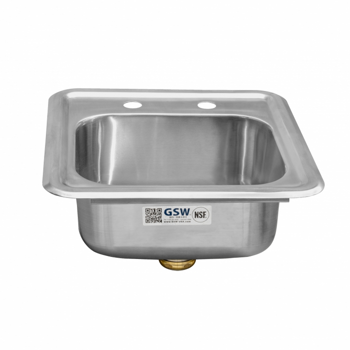 GSW Drop In Hand Sink w/ Lead-free Faucet and Strainer