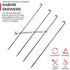 Mild Steel (Iron) BBQ SKEWERS - ROUND, Options 3,4,6,8 & 10 MM thickness