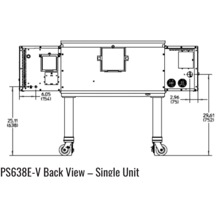 Middleby Marshall PS638E-V Electric Ventless Conveyor Oven - Single/Double Stack options Available