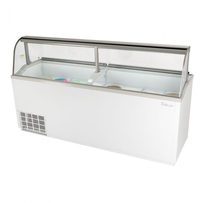 Turbo Air TIDC-91G(W)-N Ice Cream Dipping Cabinet, 3 gallon can capacity
