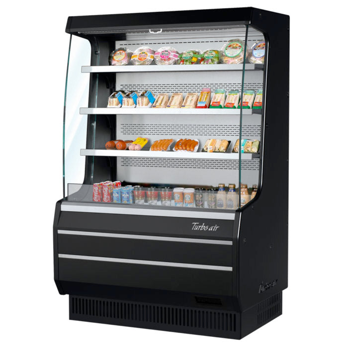 Turbo Air TOM-40MW(B)-N Open Display Merchandiser, 9.3 cu.ft.