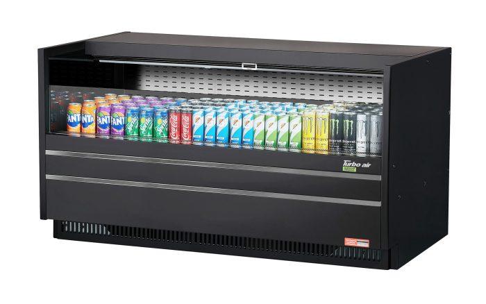 Turbo Air TOM-60UC-W(B)-N Drop-In Horizontal Open Display Case, 8.6 cu. ft.