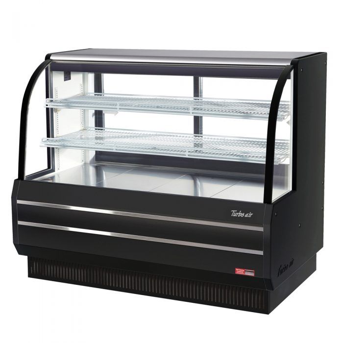 Turbo Air TCGB-60DR-W(B) Curved glass bakery case-dry, 19.4 cu.ft.