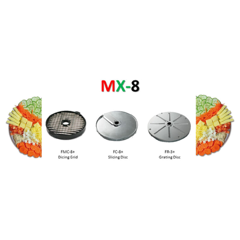 Sammic MX8  Disc Package – 5/16" (8mm) Dicing Grid FMC-8D Vegetable Slicer Kit