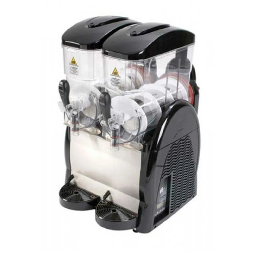 Adcraft SGM-2 Double-Bowl Black Granita and Slushy Machine