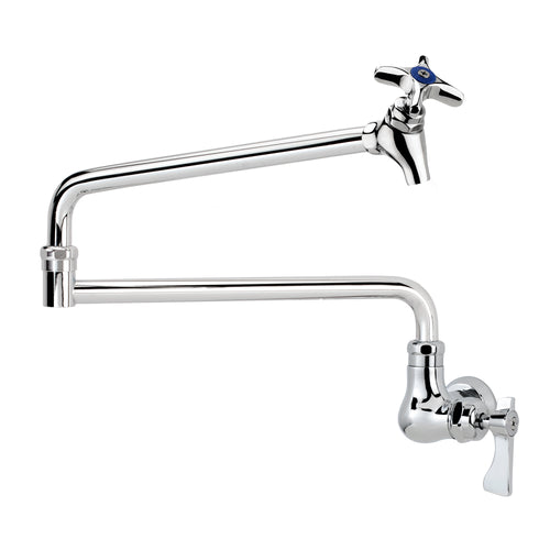 Royal Series Single Hole Wall Mount Pot Filler Faucet with 24" Jointed Spout - 16-182L