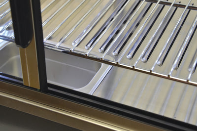 Omcan DW-CN-0096 26-inch Display Warmer with 96 L capacity and Front and Back Doors