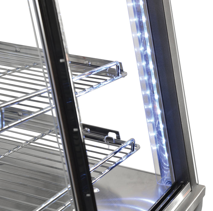 Omcan DW-CN-0096 26-inch Display Warmer with 96 L capacity and Front and Back Doors