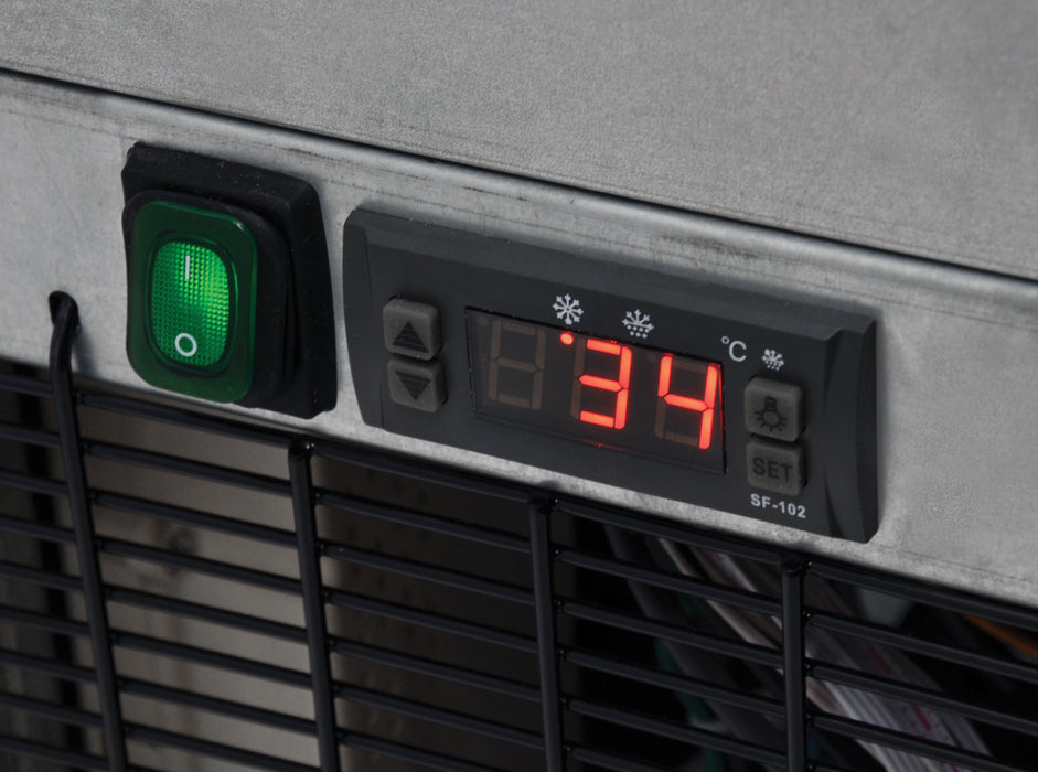 Omcan RS-CN-0380 39-inch Open Refrigerated Floor Display Showcase with 380 L capacity