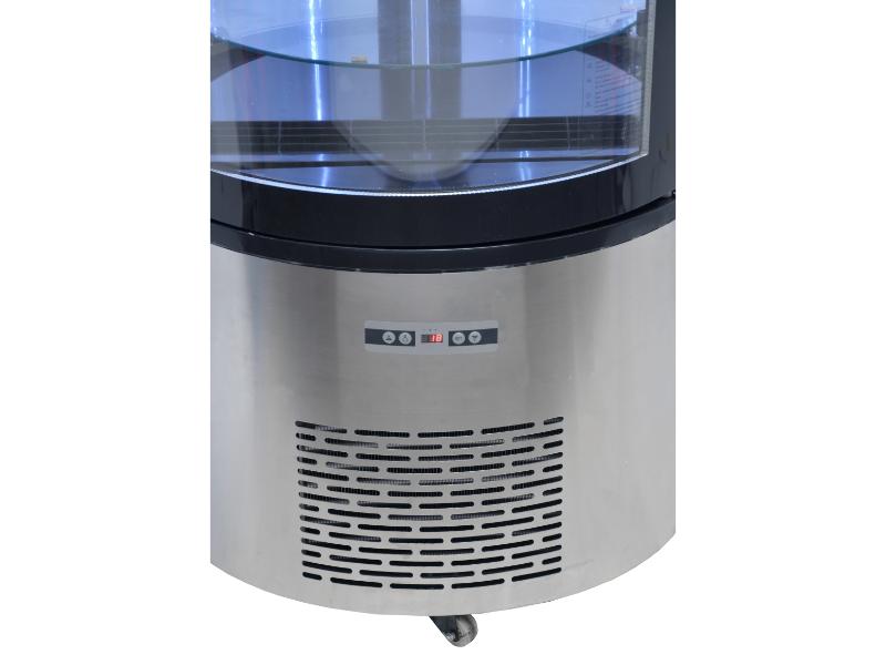Omcan RS-CN-0400-R 27″ Circular Floor Refrigerated Showcase with 14.1 cu.ft./400 L Capacity