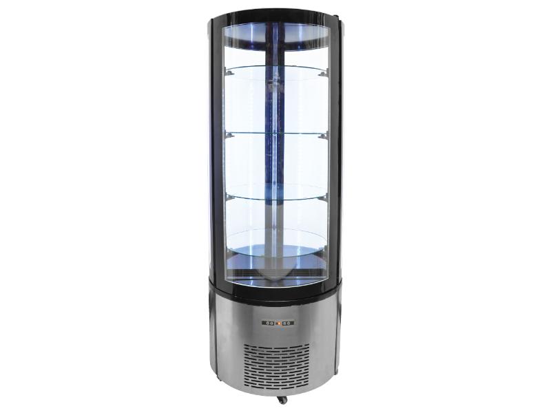 Omcan RS-CN-0400-R 27″ Circular Floor Refrigerated Showcase with 14.1 cu.ft./400 L Capacity