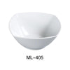 Yanco ML-405 5.25″ Square Salad Bowl, 12 oz Capacity, Porcelain, Super White (3Dz)