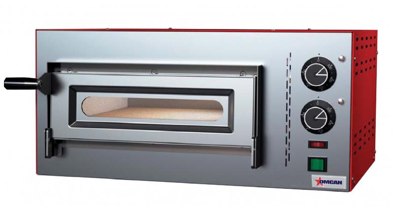 Omcan PE-IT-0005 Trento Compact Series 23″ Single Chamber Pizza Oven with 13.75″ Chamber – 2.20 kW, 220 V, 1 Ph