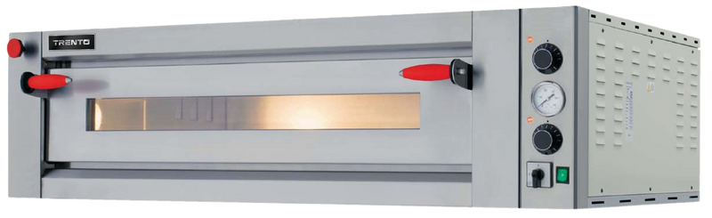 Omcan PE-IT-0024-S Trento Fuoco Series 43″ Single Chamber Pizza Oven with 27.6″ Chamber, Mechanical Display – 6.6 kW, 220 V, 3 Ph