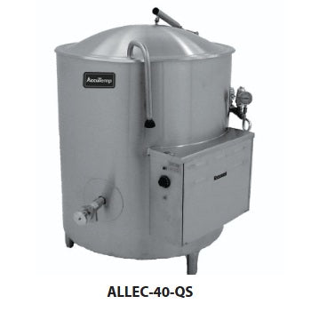 AccuTemp ALLEC-40-QS, Self ContaIned Kettle, Insulated, 40 Gallon Capacity, Electric, Floor Mounted, Non-Tilting