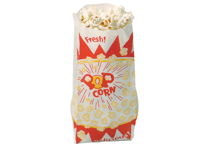 Paper Popcorn Bags – 1,000 pieces/case by Winco