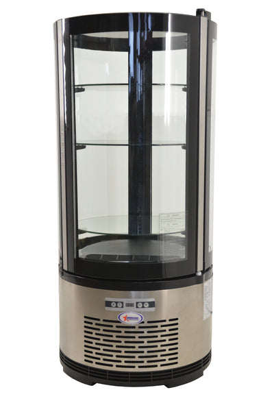 Omcan RS-CN-0100-R 19″ Circular Countertop Refrigerated Showcase with 3.53 cu.ft./100 L Capacity