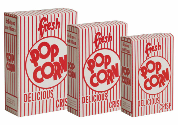 Closed Top Popcorn Boxes by Winco